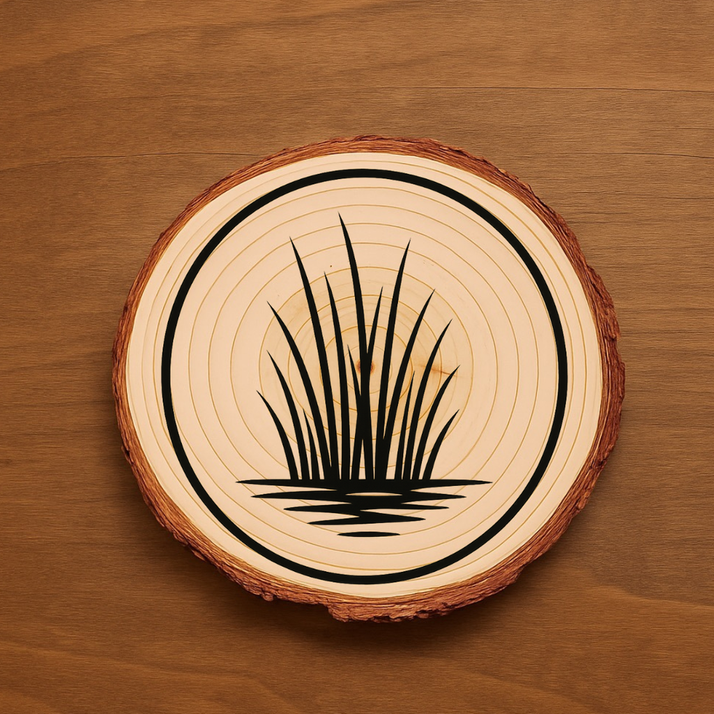 Marsh Life Engraved Coasters | Coastal Heron & Lowcountry Marsh Design | Wood or Slate