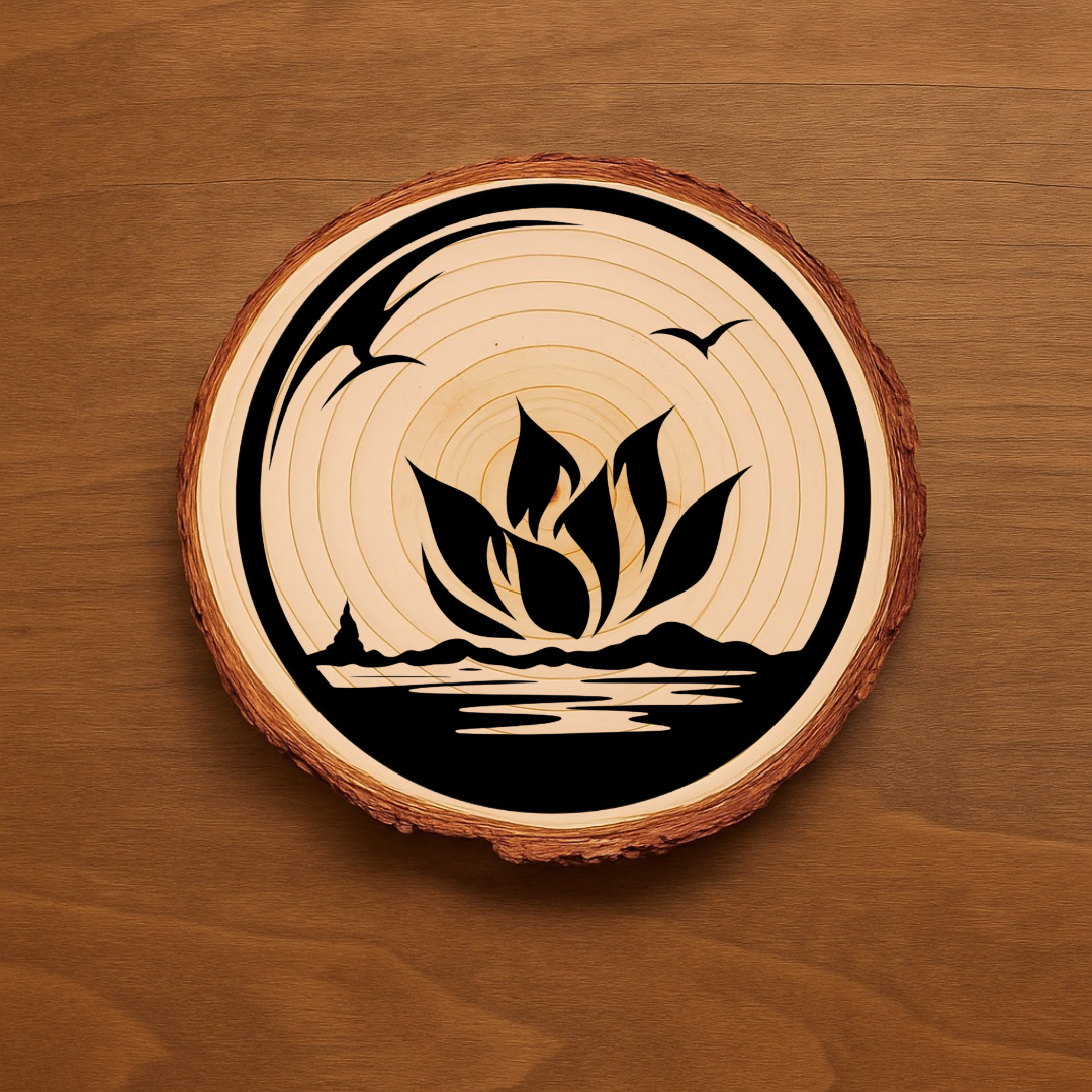 Coasters with Flower Design