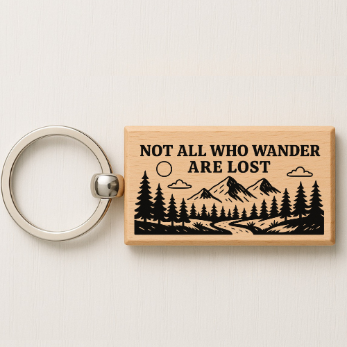 Not all Who Wander Keychain