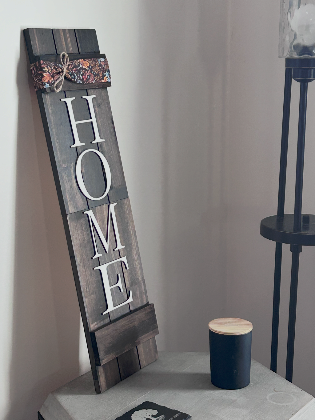 Home Sign for Entryway, Living Room | Rustic Wall Decor | Housewarming Gift