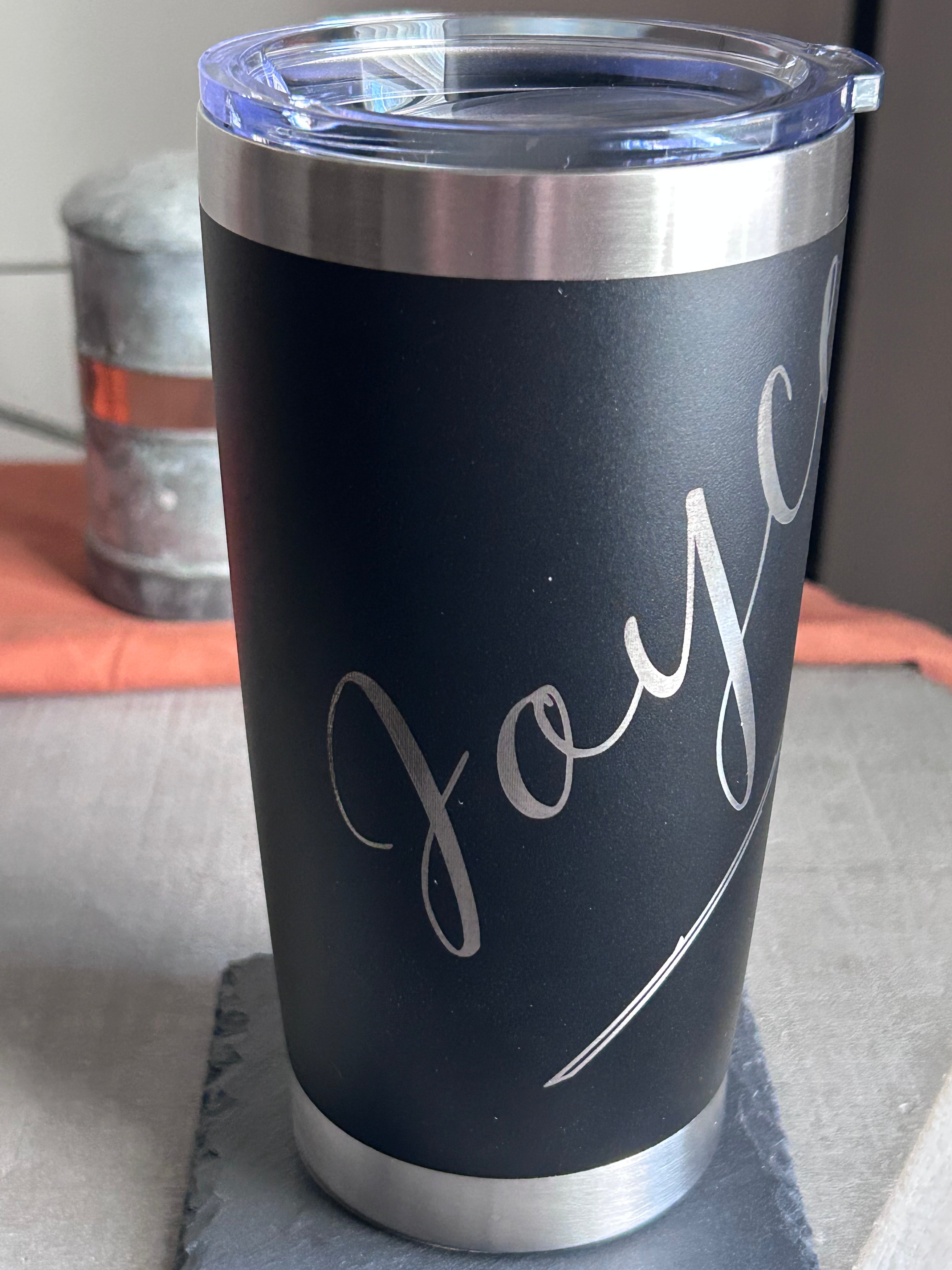 Personalized Rose Tumbler – 20oz Stainless Steel Valentine’s Day Gift | Custom Name Engraved Cup (Copy)