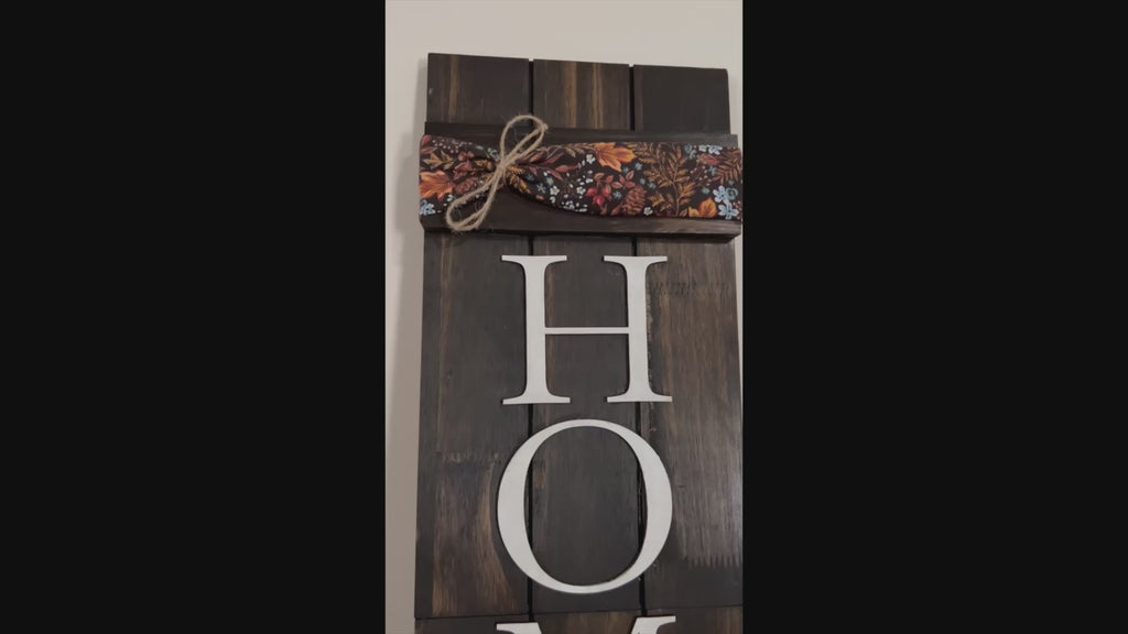 Home Sign for Entryway, Living Room | Rustic Wall Decor | Housewarming Gift